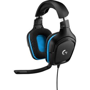 LOGITECH G432 Gaming Headset - Black & Blue, Black,Blue