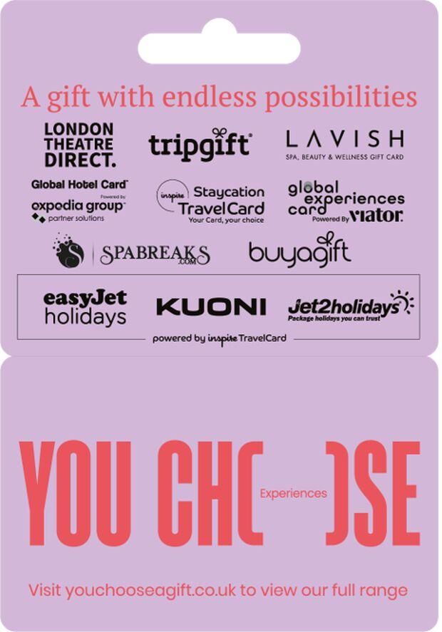 YOU CHOOSE Experiences Digital Gift Card - £15