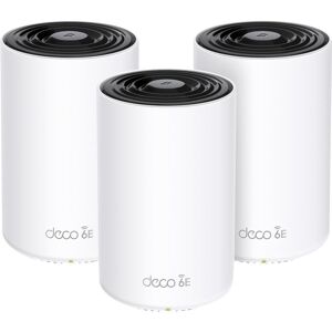 TP-LINK Deco XE75 Pro Whole Home WiFi System - Triple Pack, White