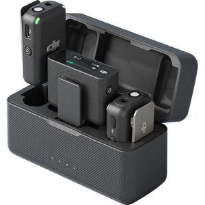 DJI Mic (2 TX  1 RX  Charging Case) Wireless Dual Microphone Kit - Black, Black