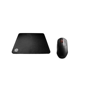 Steelseries Prime Mini Wireless Gaming Mouse & Gaming Surface Bundle, Black