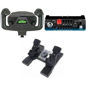 Saitek Pro Flight Bundle - Rudder Pedals, Switch Panel & Yoke System