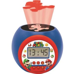 LEXIBOOK RL977NI Projector Alarm Clock - Super Mario & Luigi, Red,Blue