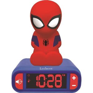 LEXIBOOK RL800SP Nightlight Alarm Clock - Spider-Man, Red,Blue