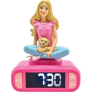 LEXIBOOK RL800BB Nightlight Alarm Clock - Barbie, Pink,Patterned