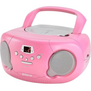 GROOV-E Original Boombox GV-PS733 Portable FM/AM Boombox - Pink, Pink