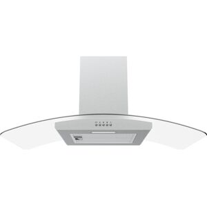 LOGIK L90CHDG21 Chimney Cooker Hood - Stainless Steel & Glass, Stainless Steel