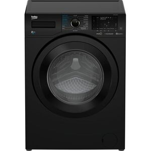 BEKO WDEX8540430B Bluetooth 8 kg Washer Dryer - Black, Black