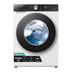 HISENSE Auto Dosing WD5S1045BW WiFi-enabled 10.5 kg Washer Dryer - White, White