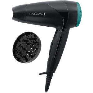 REMINGTON On The Go D1500 Compact Hair Dryer - Black, Black