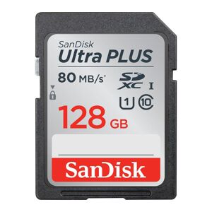 SANDISK Ultra Plus Class 10 SDXC Memory Card - 128 GB