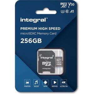 INTEGRAL V30 Class 10 microSD Memory Card - 256 GB, Black