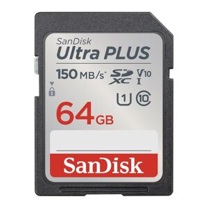 SANDISK Ultra Plus Class 10 SDXC Memory Card - 64 GB