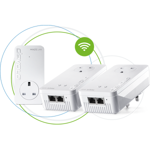 DEVOLO Magic 2 WiFi Next Powerline Whole Home Kit - Triple Pack, White