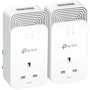 TP-LINK PG2400P V1 Powerline Adapter Kit  Twin Pack, White