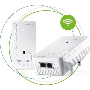 DEVOLO Magic 2 WiFi Next Powerline Starter Kit - Twin Pack, White