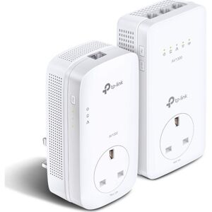 TP-LINK TL-WPA8631P AV1300 WiFi Powerline Adapter Kit -  Twin Pack, White