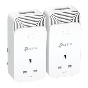 TP-LINK PG2400P V1 Powerline Adapter Kit  Twin Pack, White