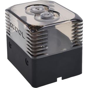 ALPHACOOL Ice Station DDC Solo Liquid Cooling Reservoir, Black,Clear