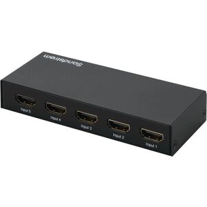 SANDSTROM SHDSW18 5-Port HDMI Switch Box, Black