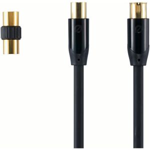 SANDSTROM AV Black Series Aerial Cable & Adapter - 5 m, Black