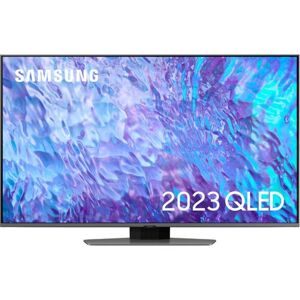 65" SAMSUNG QE65Q80CATXXU  Smart 4K Ultra HD HDR QLED TV with Bixby, Alexa & Google Assistant, Silver/Grey