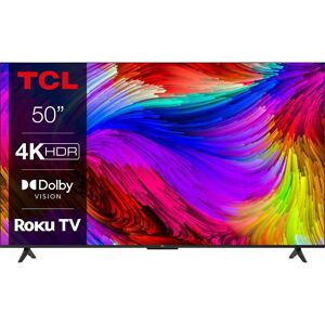 50" TCL 50RP630K Roku TV  Smart 4K Ultra HD HDR LED TV, Black