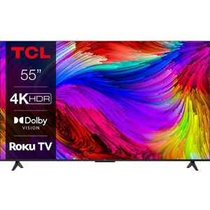 55" TCL 55RP630K Roku TV  Smart 4K Ultra HD HDR LED TV, Black