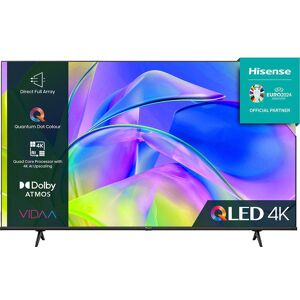 75" HISENSE 75E7KQTUK  Smart 4K Ultra HD HDR QLED TV with Amazon Alexa, Black