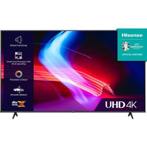 58" HISENSE 58A6KTUK  Smart 4K Ultra HD HDR LED TV with Amazon Alexa, Black