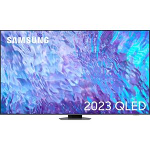 SAMSUNG QE98Q80CATXXU 98" Smart 4K Ultra HD HDR QLED TV with Bixby, Alexa & Google Assistant, Silver/Grey