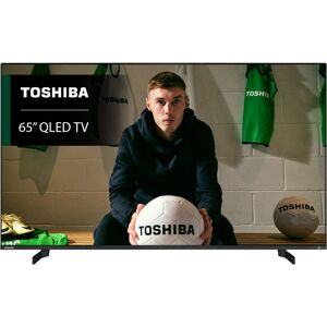 65" TOSHIBA Fire TV 65QF5D53DB  4K Ultra HD HDR QLED TV with Alexa, Black
