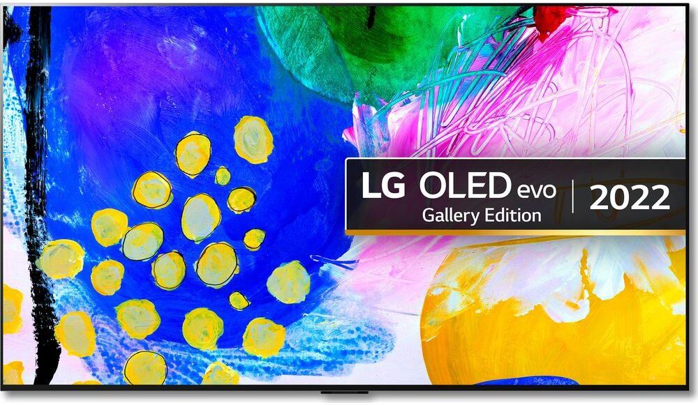 55" LG OLED55G26LA  Smart 4K Ultra HD HDR OLED TV with Google Assistant & Amazon Alexa, Silver/Grey