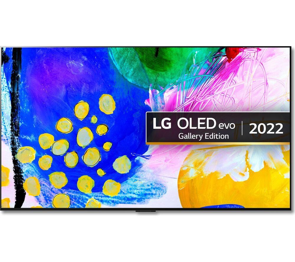 65" LG OLED65G26LA  Smart 4K Ultra HD HDR OLED TV with Google Assistant & Amazon Alexa, Silver/Grey