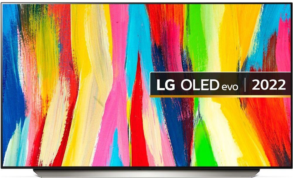 48" LG OLED48C26LB  Smart 4K Ultra HD HDR OLED TV with Google Assistant & Amazon Alexa, Silver/Grey