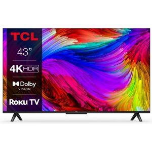 TCL 43RP630K Roku TV  Smart 4K Ultra HD HDR LED TV, Black