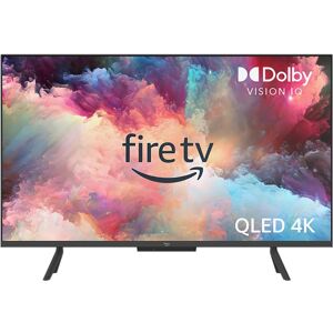 AMAZON Omni QLED Series Fire TV QL43F601U  Smart 4K Ultra HD HDR TV with Amazon Alexa, Silver/Grey