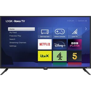 LOGIK L43RUE23 Roku TV  Smart 4K Ultra HD HDR LED TV, Black