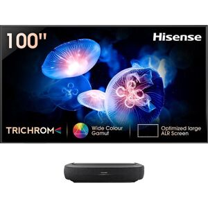 HISENSE 100L9HTUKD Smart 4K Ultra HD HDR Laser TV with Amazon Alexa, Black