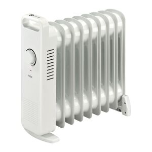 LOGIK L09MOR23 Portable Oil-Filled Radiator - White, White