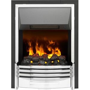 DIMPLEX Optimyst Pomona POM20 Electric Fireplace - Black & Silver, Silver/Grey,Black