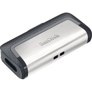 SANDISK Ultra USB Type-C & USB 3.1 Dual Memory Stick - 64 GB, Silver, Silver/Grey