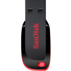 SANDISK Cruzer Blade USB 2.0 Memory Stick - 64 GB, Black, Black