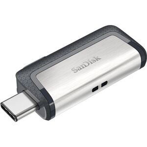 SANDISK Ultra USB Type-C & USB 3.1 Dual Memory Stick - 32 GB, Silver, Silver/Grey