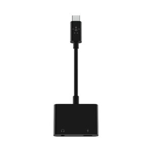 BELKIN F7U080btBLK RockStar Audio  Charge USB-C Adapter, Black