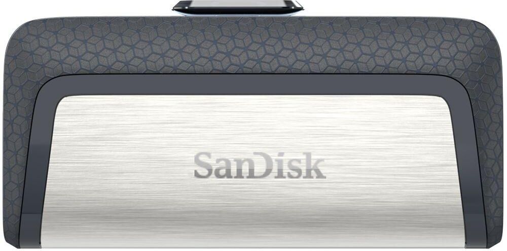 SANDISK Ultra USB Type-C & USB 3.1 Dual Memory Stick - 128 GB, Silver, Silver/Grey,Black