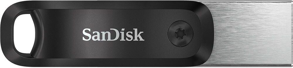 SANDISK iXpand USB 3.0 & Lightning Dual Memory Stick - 128 GB, Black, Silver/Grey,Black