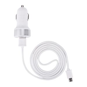 DEVIA DEV-SMRTCAR-2USBMICRO-WHT Universal USB Car Charger, White