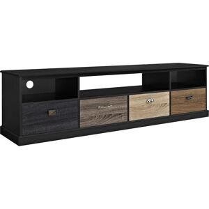 DOREL HOME 1773196PCOMUK Mercer 1829 mm TV Stand - Black, Black