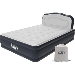 YAWN Air Bed - Double, Blue,Silver/Grey
